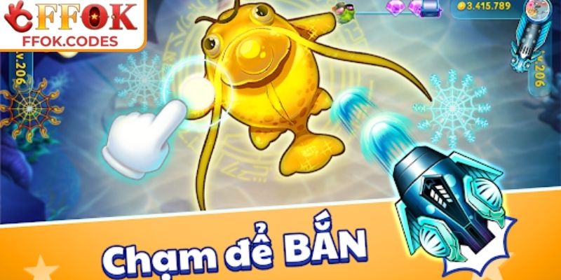 Bắt Cá Vũ Trụ FFOK – Cuộc Phiêu Lưu Săn Kho Báu Huyền Bí 2 Hệ thống pháo năng lượng kèm số đạn giới hạn